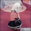 OUTROS PET SUMPRIMENTOS DE PET Home Garden Puppy Dog Stripe Costume Princess Dress Lace PLEELEAD LAPEL PROJETO DOMIM DAPA DRIA 2021 OVKH6