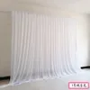 10FTX20ft Glace Soie Mousseline De Soie De Mariage Décors Panneaux Suspendus Rideaux Maison Fête De Mariage Décoration Drapé Événements Fond Tissu Fournitures