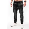 Мужские джинсы мужские мульти карманные дизайнерские брюки для грузов Slim Fit Fash