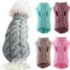 Dog Apparel Winter Warm Knitted Pet Sweater Autumn Clothing Costume Jumper Comfortable Chihuahua Outfit VestDog