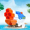 Pistola ad acqua Soaker 4 ugelli Blaster Fight Swimming Pool Beach Toys 220715