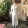 Kadınlar İki Parçalı Pantolon Parlak Gece Kulübü Kadın Pantolon Takım Setleri Bahar Seksi Sequin Blazer Top geniş bacak bayanlar parti moda maçı kıyafetleri
