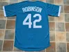 XFLSP GLAC202 21 Roberto Clemente Brooklyn Dogers 42 Jackie Robinson Baseball Jersey Double Stitched Name and Number In Stock Fast Shipping