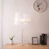 Moderne LED -tafellamp Italiaanse bourgie Tafellampen Slaapkamer Bedroom Living Room Desk Lamp Home Decor Clear Acryl Tafel Luminarie H220423