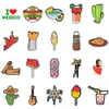 Het mexikansk krok charms inspirerad churo charm michelada taco lastbil mexicana skor dekoration tillbehör för kvinnor män