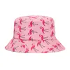 Luxury Panama Bucket Hat Men kobiety Summer Bucket Cap Flamingo Drukuj Bob Hap Hip Hop Gorros Fisherman Hat 220511