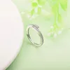 Autentyczny 925 Pierścień srebrny Rose Gold Sparśnictwo nakładające się na pierścienie CZ dla kobiet Wedding zaręczynowy pierścionek biżuterii Hurtowa 199491c01 189491c01