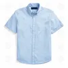 Designer Mens Short Sleeve Shirts Business Dress Shirt Fashion Casual Shirt Men Slim Fit Stripe Womens Small Horse Man T Solid Color Wholesale