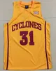 SjZl98 Mens 31 Georges Niang Iowa State Red White Yellow Basketball Jersey Anpassat något antal och namnjerseys stitched broderi