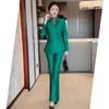 Robe de deux pièces formelle femmes costumes d'affaires 2 ensemble avec blazer et pantalon OL style dames veste manteau Blaser pantalon professionnel SetTwo