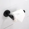 Porta carta igienica nera e dispenser per montaggio a parete Bagno Kithchen Tissue Roll Hanger Accessori bagno T200425