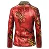 Men's Suits & Blazers Mens Shiny Flipping Sequins Dress DJ Nightclub Blazer Jacket Men Single Button Stage Singers Costume HommeMen's