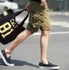 2022 Summer Cotton Casual Khaki Shorts Men's Cargo Streetwear Loose Short Pants Men Bermuda Knee Length Multi-Pocket Sweatpants Brand Clothing Plus Size