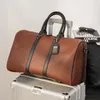 Duffel Bags Top Quality Crazy Horse Leather Travel Handbags Large Capacity Men Women Duffle Pack Retro Casual Fitness Luggage Shoulder BagDu