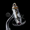 2 stijlen roken accessoires naadloze spiraalvormige blender quartz banger heldere blender nagel met glazen terenketens voor dab rigs water bongpijpen