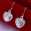 Dangle & Chandelier Arrival Fashion Silver Heart Ball Earrings For Super Women Charm Jewlery Daily Party Birthday Present LoverDangle Odet22