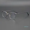Reines Titan Brille Männer Acetat Hohe Qualität Platz Myopie Optische Brillen Rahmen Rezept Auge tragen 271o