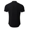 Männer Casual Hemden Herren Sommer Baumwolle Und Leinen Bluse V-ausschnitt Kurzarm Top Plus Größe Strand Für Männer t-shirt HommeMen's