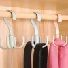 Tie Rack Magic Hanger Clothes Tork Racks Multifunktion Plastiska Scarf Hangers Storage Home Organizer