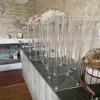 Decoration Wholesale Acrylic Flower Vase Clear Flower Vases Table Centerpiece Marriage Luxury Floral Stand Columns For Wedding