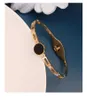 Bangle Fashion Продажа украшения из нержавеющей стали Черная раковина Полая хрустальная весна открытый браслет для женщин любит подарки оптом