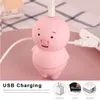 Cute sexyy Pig Licking Vibrator For Female Clitoris Vaginal Anal Nipple Tongue Massager Adult sexy Toy Sucking Erotic Machine