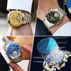 DOIT Men Automatic Mechanical Watch Top Brand Stainless Steel Waterproof Watches Fashion Business Hollow Wristwatch 220623