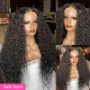 Nxy Hair Wigs Full Lace Curly Human 4x4 5x5 Closure 13x4 360 Hd Deep Wave Frontal 13x6 Water Front 220609