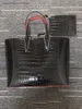 Женские роскошные сумки со смешанной печатью, большие сумки на платформе, дизайнерские сумки, сумки-тоут, композитный красный низ, кошелек из натуральной кожи, muste245U