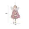 Dekoracje choinki Plush Angel Doll Girl wisiorek Navidad Nowy rok Świąt Bożego Narodzenia Wiszące Ozdoby Dift dla dzieci