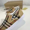 Casual Shoes Kids Designer Sneakers Classic Plaid House Check Slip-On Lazy Toddler