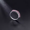 Gem's ballet bruiloft edelsteen 585 14 k 10k 18k gouden ringen voor vrouwen stapelbare ring Eternity Band zilver 925 sieraden