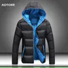 Мужская зимняя куртка с капюшоном пальто мужские теплые молния пальто наружной одежды красочные парки мужские варианты варианта Sporty XS-5XL 201104