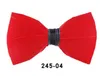 Nieuwheid Handgemaakte Solid Feather Bow Tie Broche Gift Set Heren Wedding Party Fashion McYyx