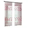 Rideau Drapés Tulle 1 Feuilles Traitement Panneau Fenêtre Voile Drapé Tissu Transparent Décor À La Maison BTCurtain