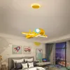Подвесные светильники мультфильм мечты современные светодиодные светодиодные огни для детской комнаты детские мальчики дома деко -потолочный самолет светильник