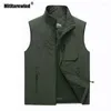 Mäns västar plus storlek Big 6xl 7xl Summer Vest Men Casual Thin Mesh Liner Gilet Homme Waistcoat Male Chaleecos Para Hombre1 Stra22