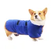 dogs Absorbent pet bathrobe wrapped waist microfiber thickened bath cat and dog bathrobe towel