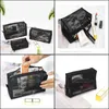 Storage Bags Home Organization Housekee Garden Lace Mini Mesh Cube Square Bag Chinese Style Cosmetic Female Portable Small High-End Drop D