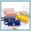 Pencil Bags Cases Office School Supplies Business Industrial 200Pcs Large Capacity Stationery Stor Dhqn2