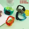 Per iWatch 6 5 4 3 2 1 cinturino colorato sfumato Apple Watch 38mm 40mm 42mm 44mm cinturino trasparente