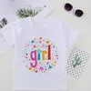 T-shirts planken graffiti print jongens t shirts voeten meisjes schattige t-shirt mode kleding casual wilde kinderen shirt ronde nek bovenste shirts