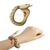가짜 뱀 참신 장난감 시뮬레이션 뱀 수지 브레이슬릿 무서운 방울뱀 코브라 공포 재미있는 생일 파티 장난감 장난감 장난 장난감 선물
