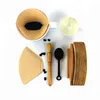 Original color unbleached coffee fan-shaped filter bag thickened 2-4 people hand-pushed paper utensil solid 220509