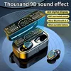 G28 Trådlösa hörlurar TWS Bluetooth 5.2 EARPHONES 2000MAH Laddningsbox med mikrofonsportvattentäta headset Earskydd