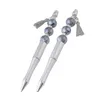 Creatieve Voeg een Bead DIY Pen Originele Kralen Pennen Klantgericht Lamp Werk Craft Writing Tool Ballpoint Pennen