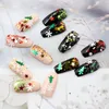 Decalcomanie di fiocchi di neve di Natale per la decorazione di nail art Adesivo per unghie stella albero di Natale a forma mista di colore arcobaleno