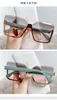 2022 New Half Frame Metal Sunglasses Fashion Women Eyewear UV Protection Glasses