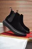 2021 Mens Designer Top Quality Ankle Boots Fashion Brand Designer Hiking Work Martin Boots Male Business Chunky Heels Shoes Size 38-45