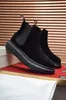 2021 Mens Designer Top Qualité Bottines Marque De Mode Designer Randonnée Travail Martin Bottes Homme D'affaires Chunky Talons Chaussures Taille 38-45